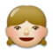 Girl - Medium Light emoji on LG